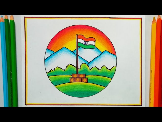 India Flag Coloring Page SVG Cut file by Creative Fabrica Crafts · Creative  Fabrica
